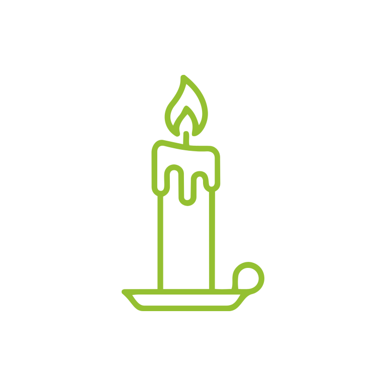 VBB icon kaars groen